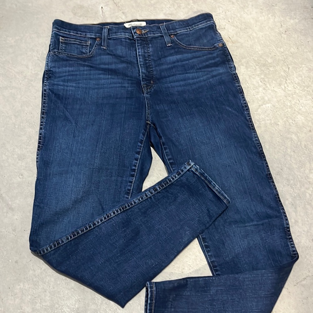 MADEWELL women's denim jeans Hayes Wash 10 inch Rise Skinny 32x28